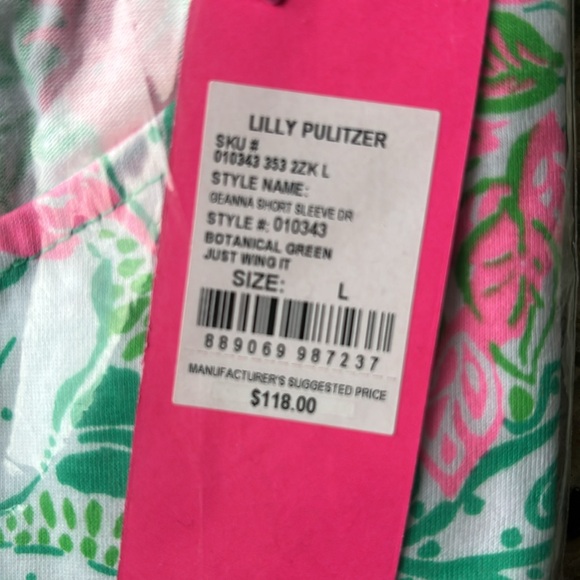 🆕💕🌴LILLY PULITZER🌴GEANNA SWING DRESS 🌺 SIZE LARGE - Picture 6 of 8
